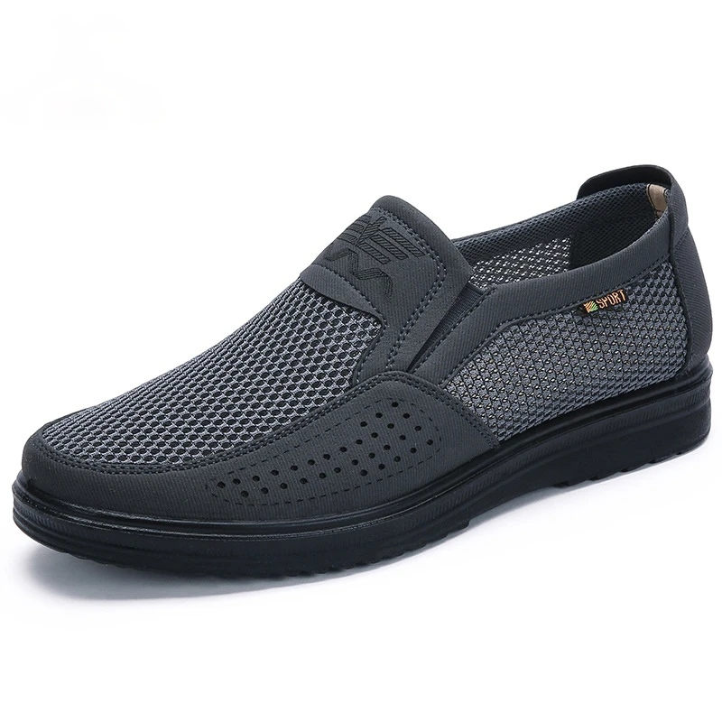 

Men's Casual Shoes Summer Style Mesh Flats Shoes For Men Loafers Leisure Shoes Breathable Outdoor Walking Footwear Big Size 48