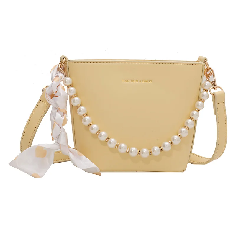 

[BXX] Simple PU Leather Crossbody Bucket Bags For Women 2021 Summer Branded Shoulder Bag Handbags Trending Luxury Hand Bag HU444