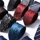 Мужские галстуки s, классические шелковые галстуки ручной работы для худой шеи 6 см, мужские галстуки в полоску с узким воротником, тонкий кашемировый галстук, повседневный клетчатый галстук для мужчин