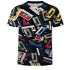Модная мужская футболка 3D туфель с сумочкой с принтом в ретро стиле; Повседневная футболка ностальгические одежда Азиатский размер XXS-6XL Мужская футболка