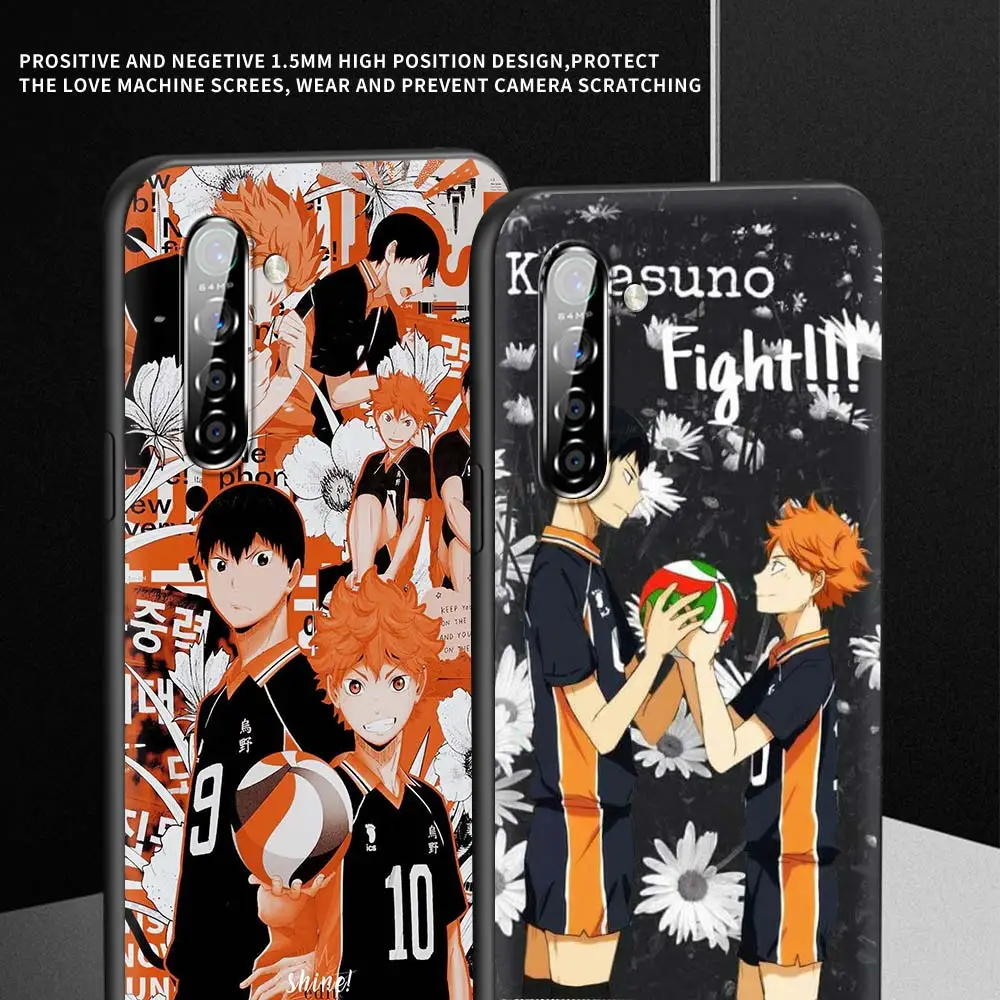 

Silicone Phone Case For Realme XT C3 C11 5 5i 6 6S X2 X3 X7 X50 7 Q2i Q2 Pro Soft Shell Cover Coque Funda Haikyuu Housing Capa