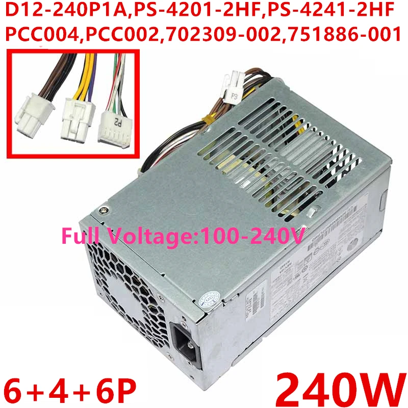 Блок питания для hp ProDesk 600 800 G1 с волокнно-Оптической вилкой Питание D12-240P1A D12-240P2A PS-4201-2HF PS-4241-2HF PCC004 PCC002 702309-002