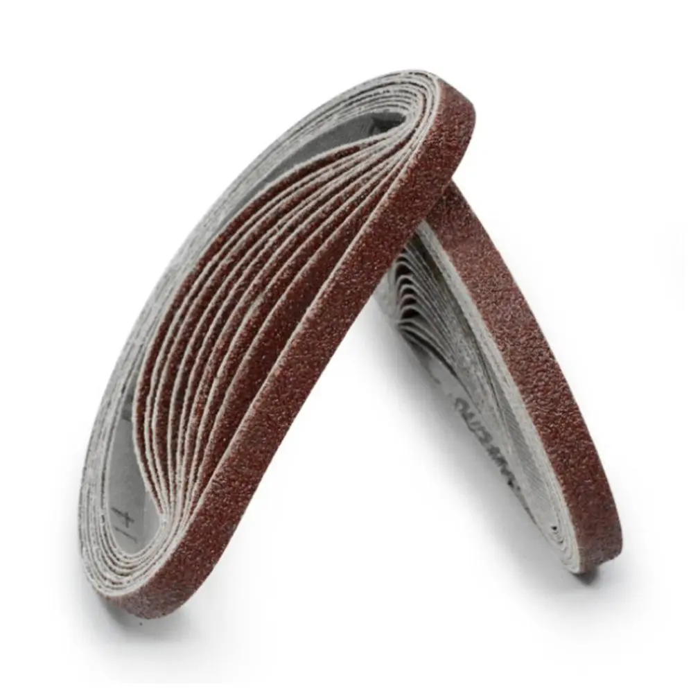 

10pcs Sand Belt Portable DIY Belt Sander Knife Apex Edge Grit Abrasive Sanding Belts Sander Grinding Polishing Tools