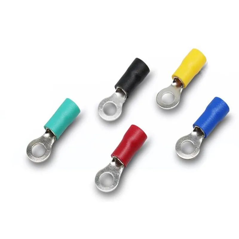 1000 шт./упак. RV2 8 круговой предварительно изолированные кольцу клемы кабель