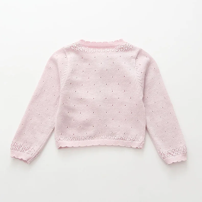 Кардиган для маленьких девочек свитер с длинным рукавом серое хлопковое пальто