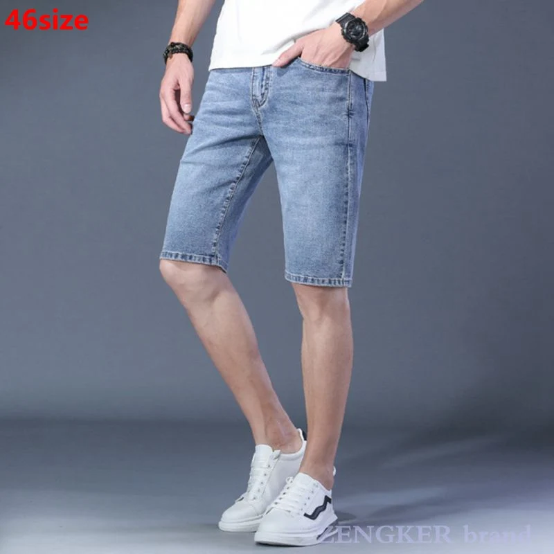 

Шорты мужские джинсовые в японском стиле, Свободные повседневные Тонкие штаны из денима, брендовые, большие размеры, лето 2021