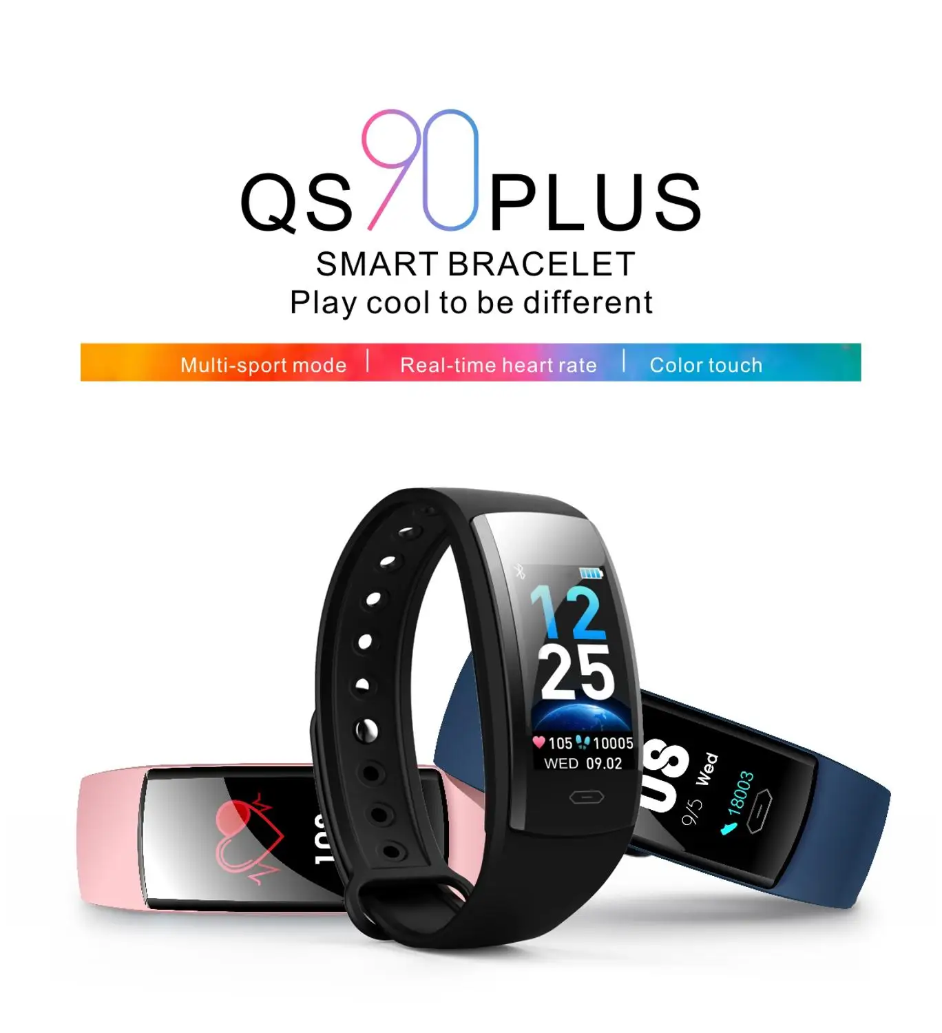 Новый android/ios Bluetooth умный Браслет CK19 ip68 с контролем артериального давления