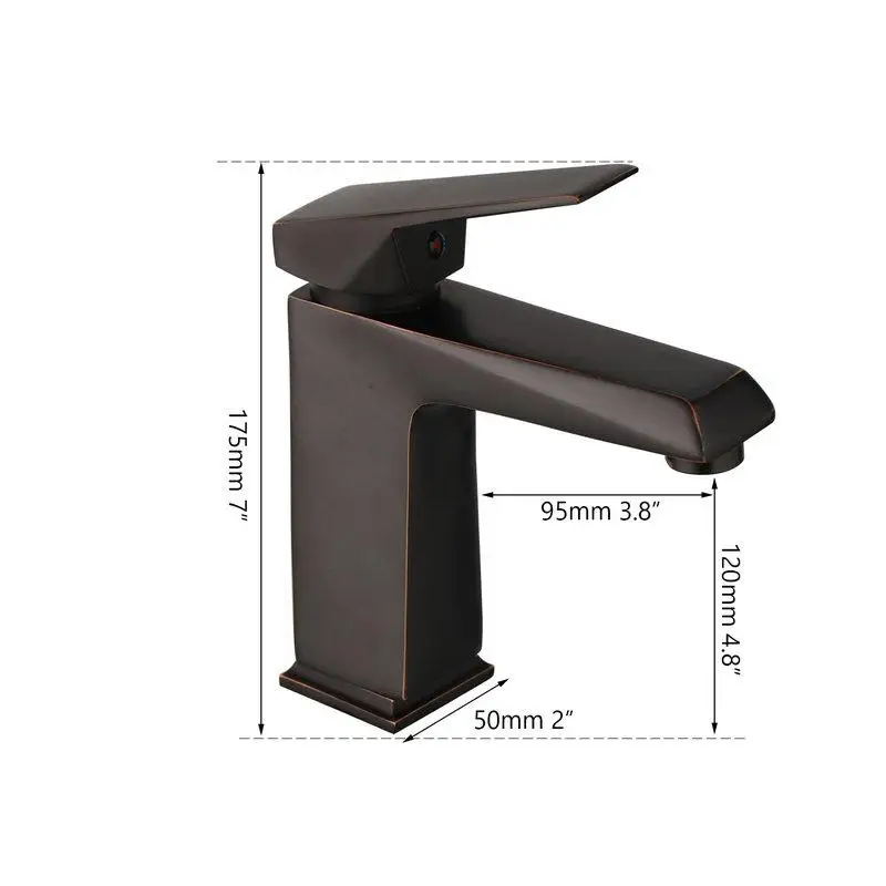 Новый черный ORB Твердый латунный кран для ванной комнаты с креплением на палубе