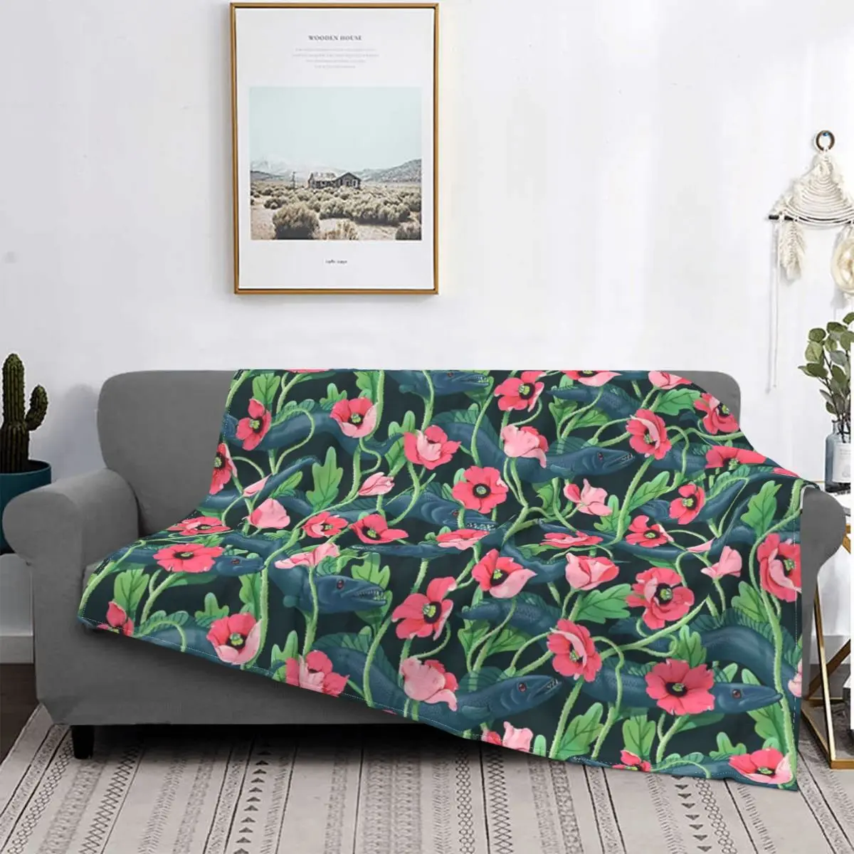 

Барракуда-funda de cama quadros, manta de lana a quadros de Anime, colcha de mediпредлагаем зимние барракушки