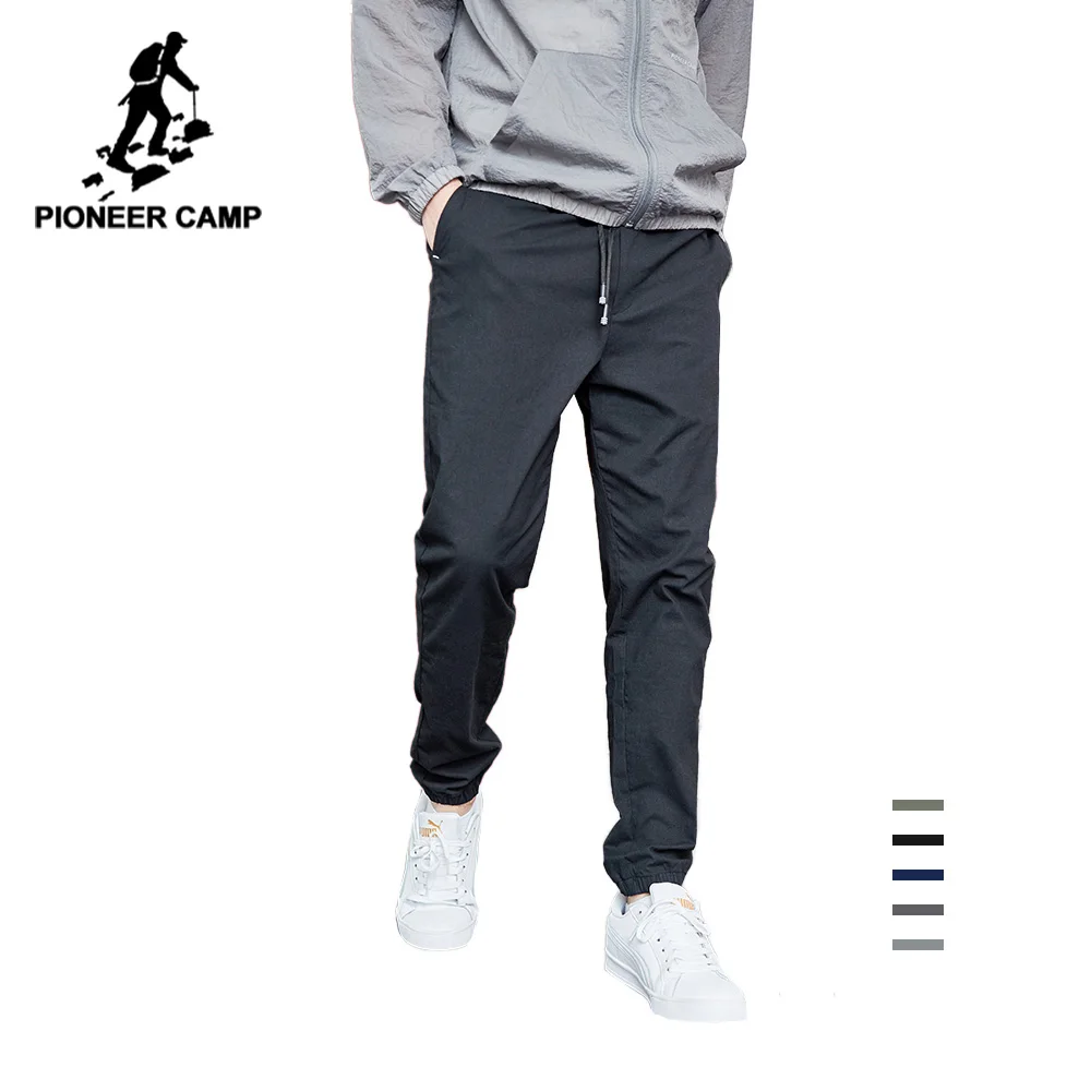 Мужские повседневные брюки Pioneer Camp хлопковые облегающие брендовая одежда для