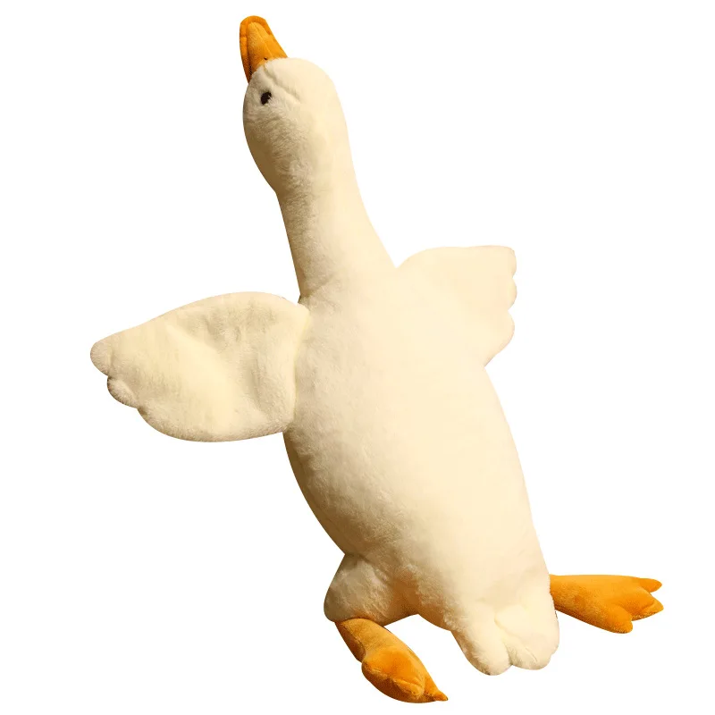 

1pc 50cm/90cm/130cm Big Size Goose Kawaii Pillow Soft Stuffed Doll Sofa Cushion Bedroom Mat Soft Animal PillowGirl Boy Gift