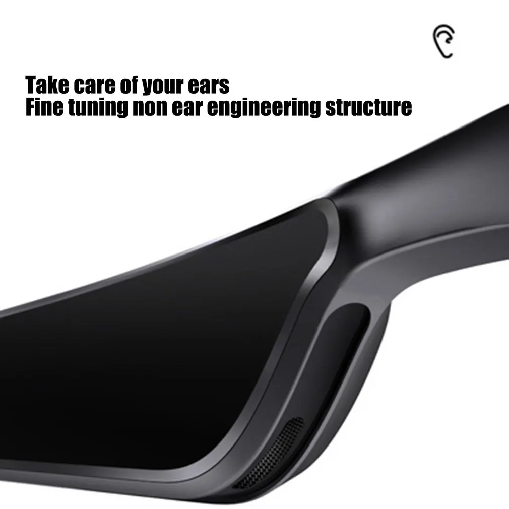 저렴한 스마트 무선 블루투스 5.0 헤드셋 음악 안경 야외 사이클링 선글라스 헤드폰 스포츠 이어폰 내장 스피커