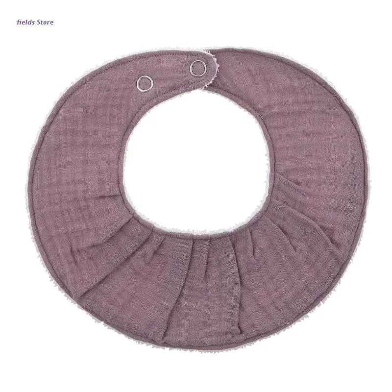 

Baby Feeding Drool Bib Collar Decoration Saliva Towel Cotton Scarf Burp Cloth