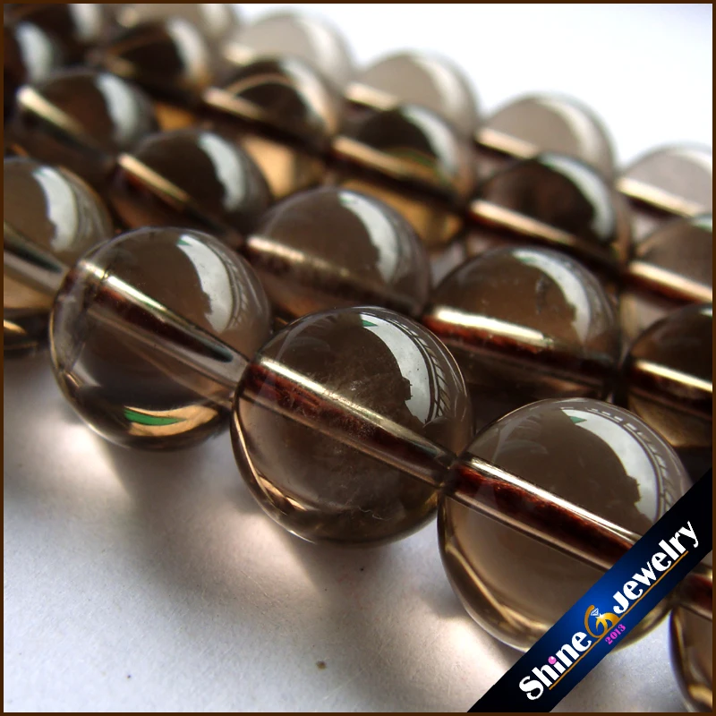 10 мм кварцевый кристалл круглый натуральный камень свободные Бусины Strand 15 &quotдля