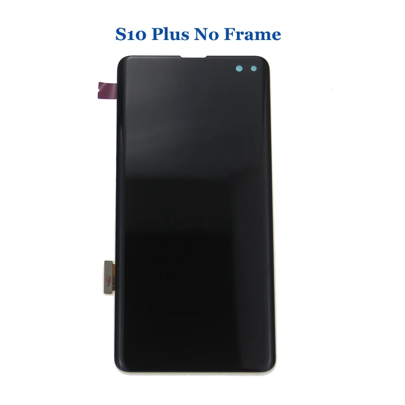 S10 Plus No Frame Супер AMOLED lcd для SAMSUNG S10 lcd G9730 дисплей S10 Plus lcd G975 сенсорный экран дигитайзер - Цвет: S10 Plus No Frame