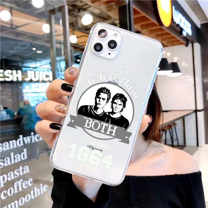 Мягкий чехол для телефона из ТПУ с дневниками вампира Стефаном деймоном