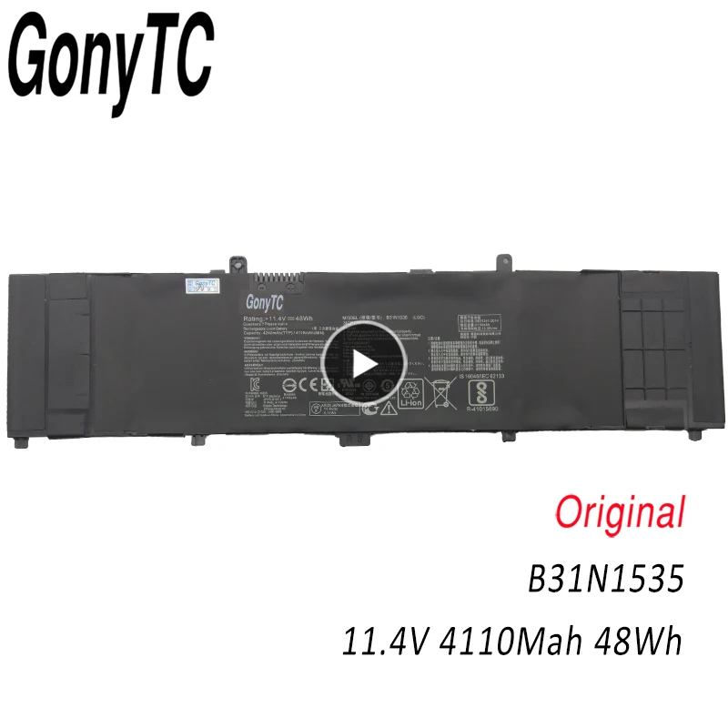 Оригинальный планшет GONYTC B31N1535 11 4 в 48 Вт/ч Аккумулятор для ноутбука ASUS ZenBook UX310 UX310UA