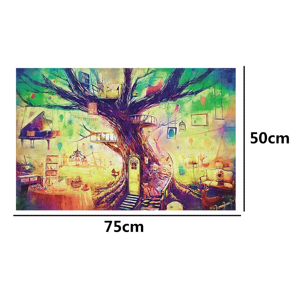 

Baby Kids Puzzles 1000 Piece Large DIY Jigsaw Puzzle Educational Landscapes 70X50 CM Decompress Toys Paper for Adults Child