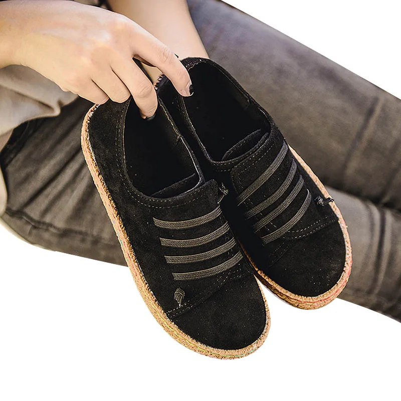 

Flat Shoes Women Autumn Shoes Woman Casual Lace-up Flats Comfortable Round Toe Loafers Shoes