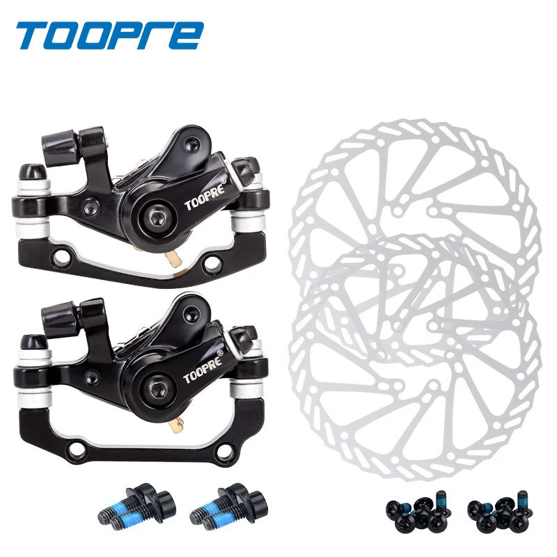 

TOOPRE Mountain bike disc brake brake F160/R140 F180/R160 electric bicycle set bicycle universal cable disc front and rear clamp