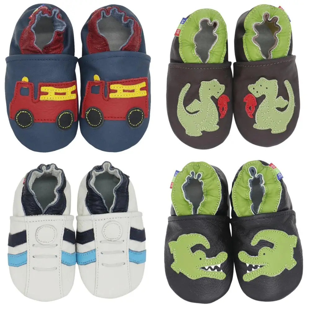 

Carozoo Soft Leather Shoes Baby Boy Girl Infant Shoe Slippers New Style First Walkers Leather Skid-Proof Kids Shoes