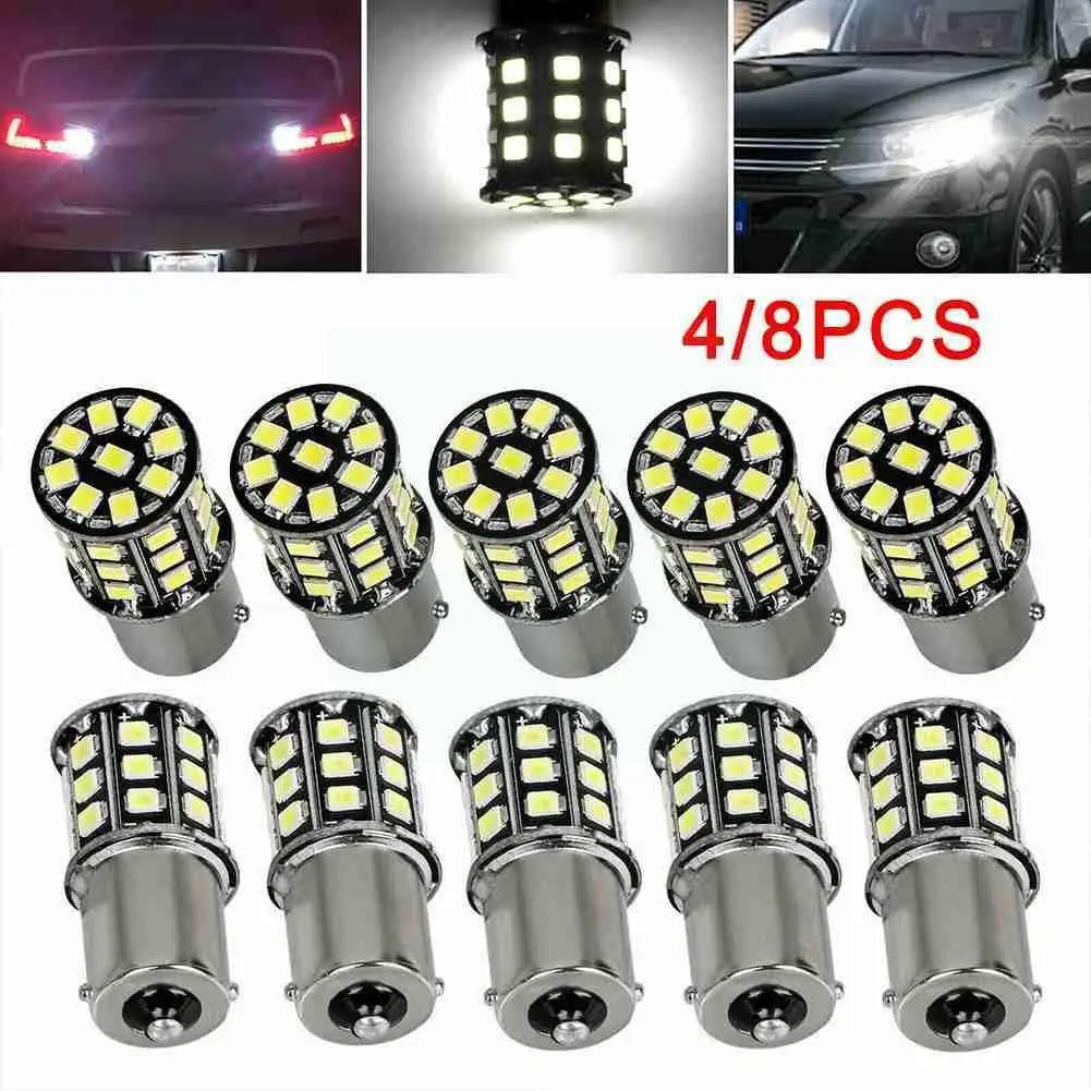 

4Pcs/set 1156 BA15S 50SMD 3014 LED Replacement Bulbs Shipping Lights Drop Auto Light Lamps Turn RV Signal Interior Camper C P8S7