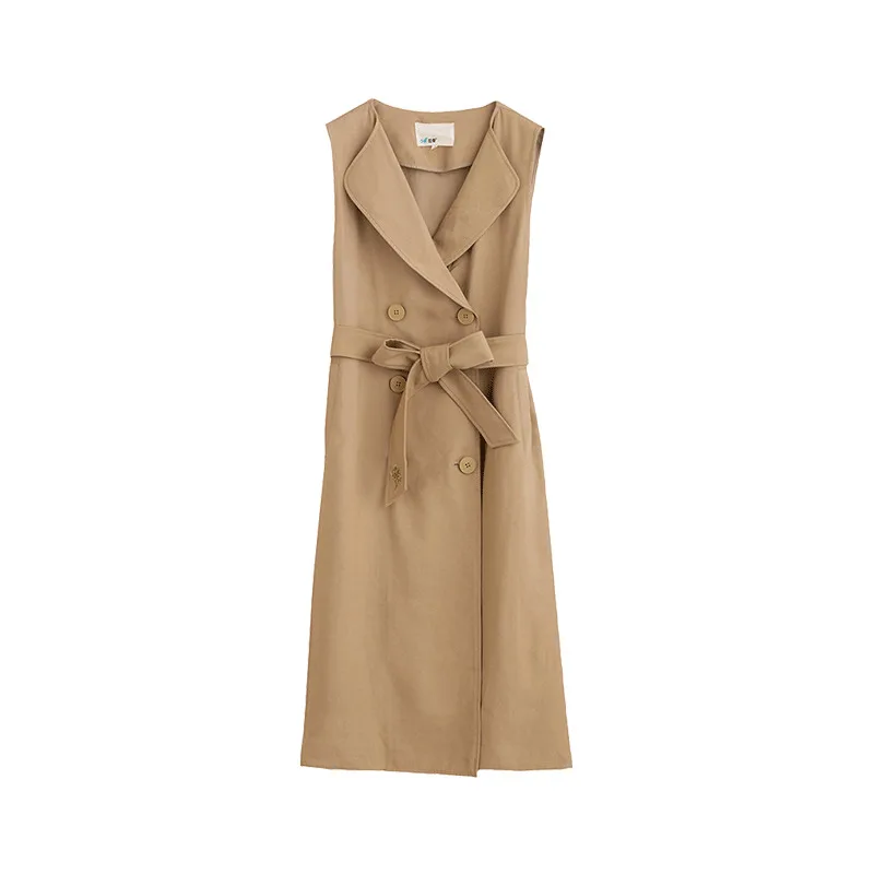 

INMAN Autumn Winter Women's Vest Dress Coat Korean Fashion Vintage Button Up Retro British Elegant Female Lady Overcoat