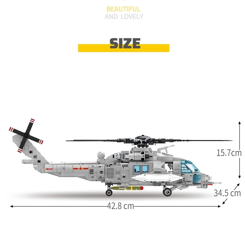 

Armed Helicopter Model Building City Police Technic Military Blocks AVIC Aircraft Bricks Toys Holiday Gift for Kids Boys Toys