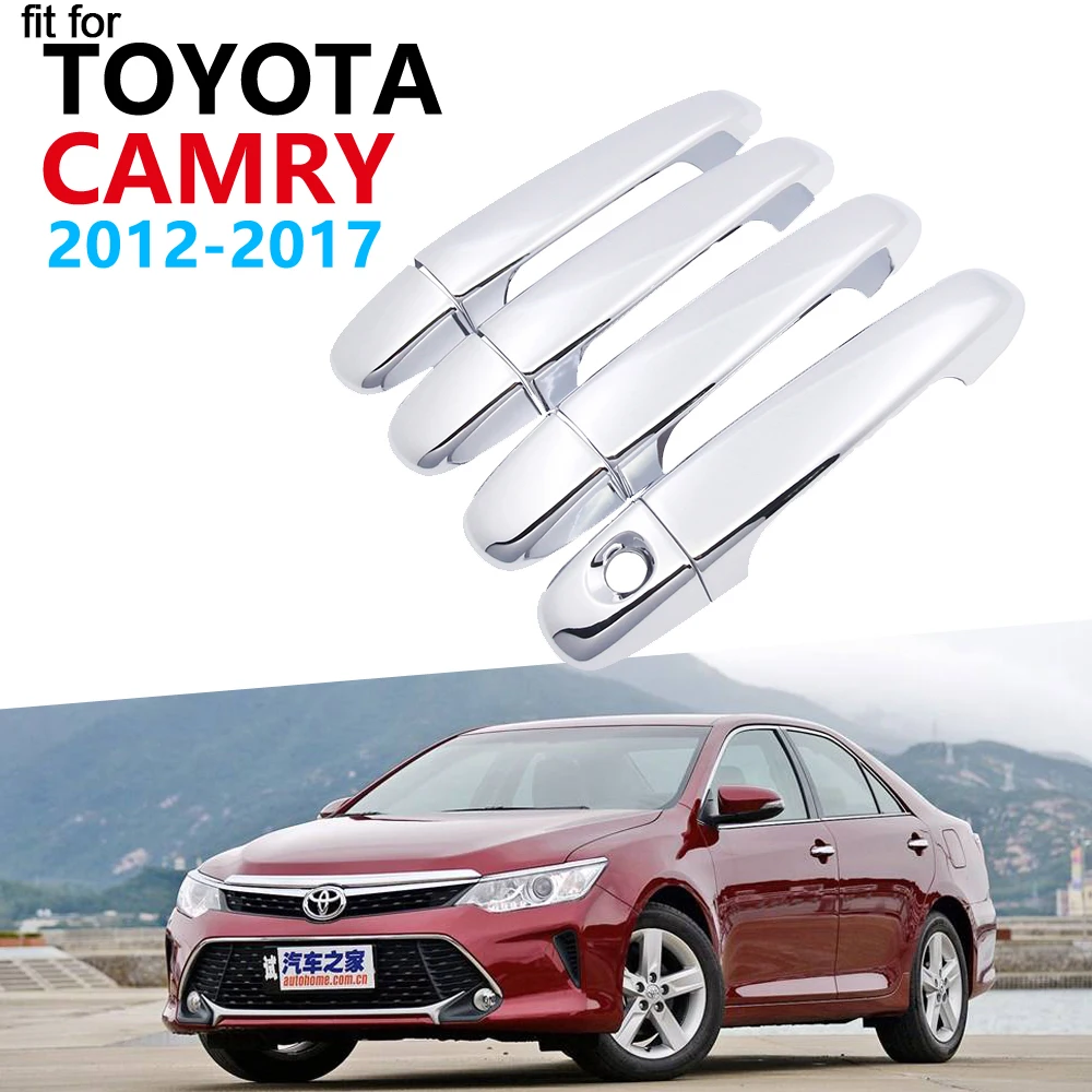 Роскошный хромированный набор накладок на дверную ручку для Toyota Camry XV50 Daihatsu Altis