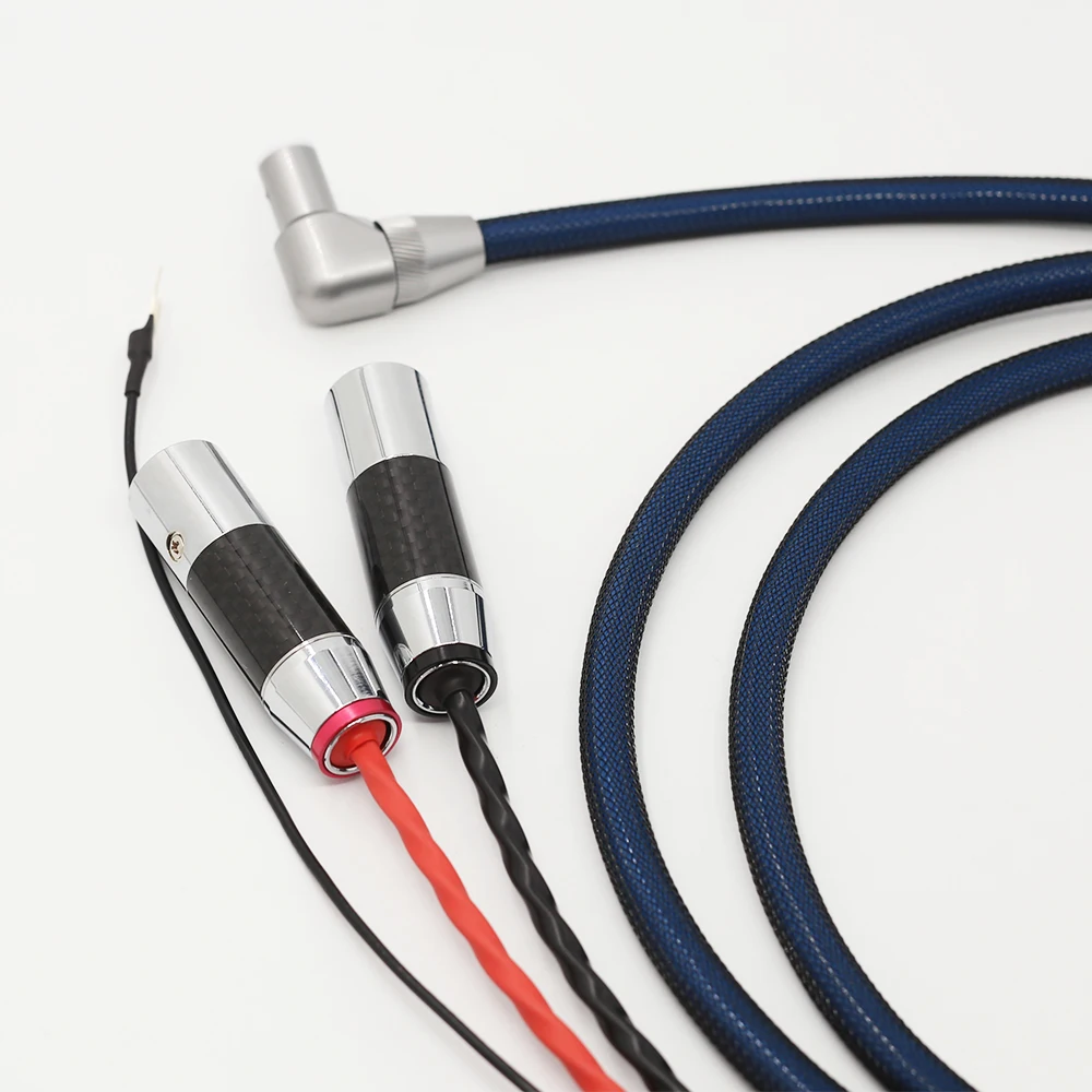 1 шт. Hi Fi аудио 5 контактов на разъем XLR 5N OFC медный посеребренный кабель тонарма Phono