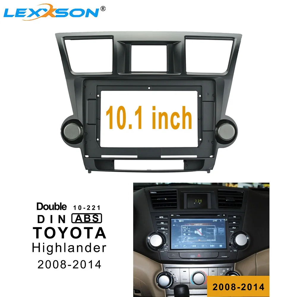 LEXXSON 10 1-дюймовая Автомобильная Мода для TOYOTA горlander 2008-2014 Dvd фасция аудио Установка