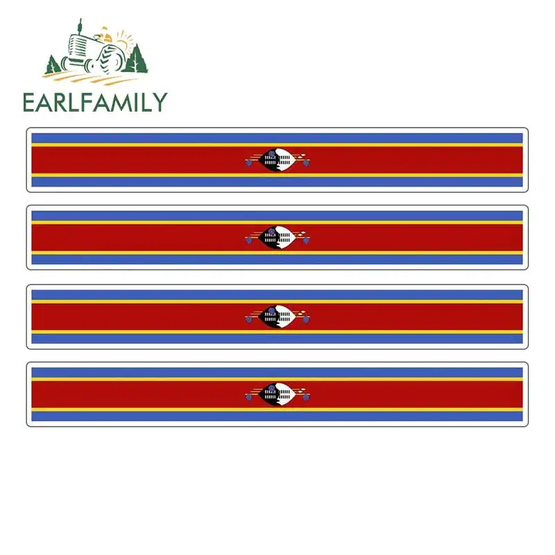 

4 шт., автомобильные водонепроницаемые наклейки EARLFAMILY 13 см x 1,7 см