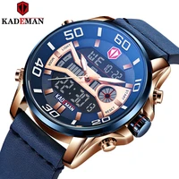 k6171lb 2020 kademan brand men sports watch led dual display waterproof casual male clocks relogio masculino military wristwatch