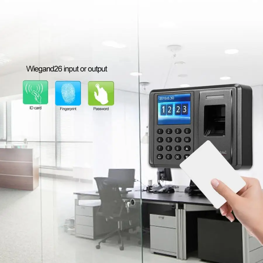 Система контроля доступа 125 кГц с RFID кардридером и ЖК дисплеем TCP IP для