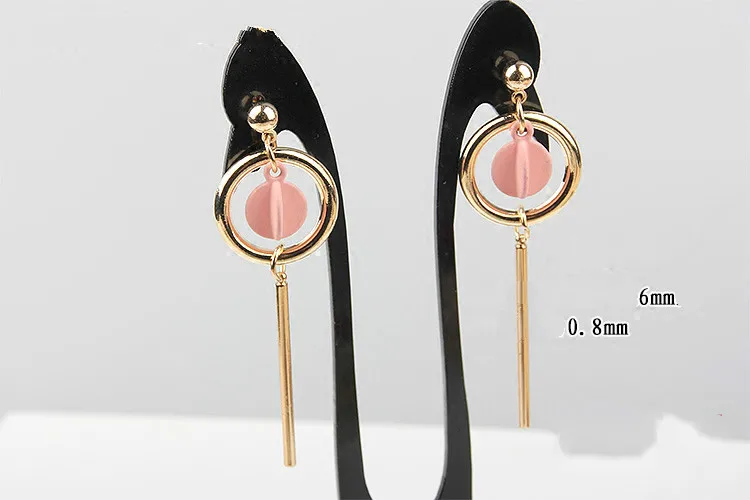 Зажим для серег сделай сам из грубого сплава ручной корейский стиль круглые