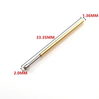 length 33 35mm with sharp angle needle head spring test probe p100 h4 brass electrical instrume tool for test circuit board