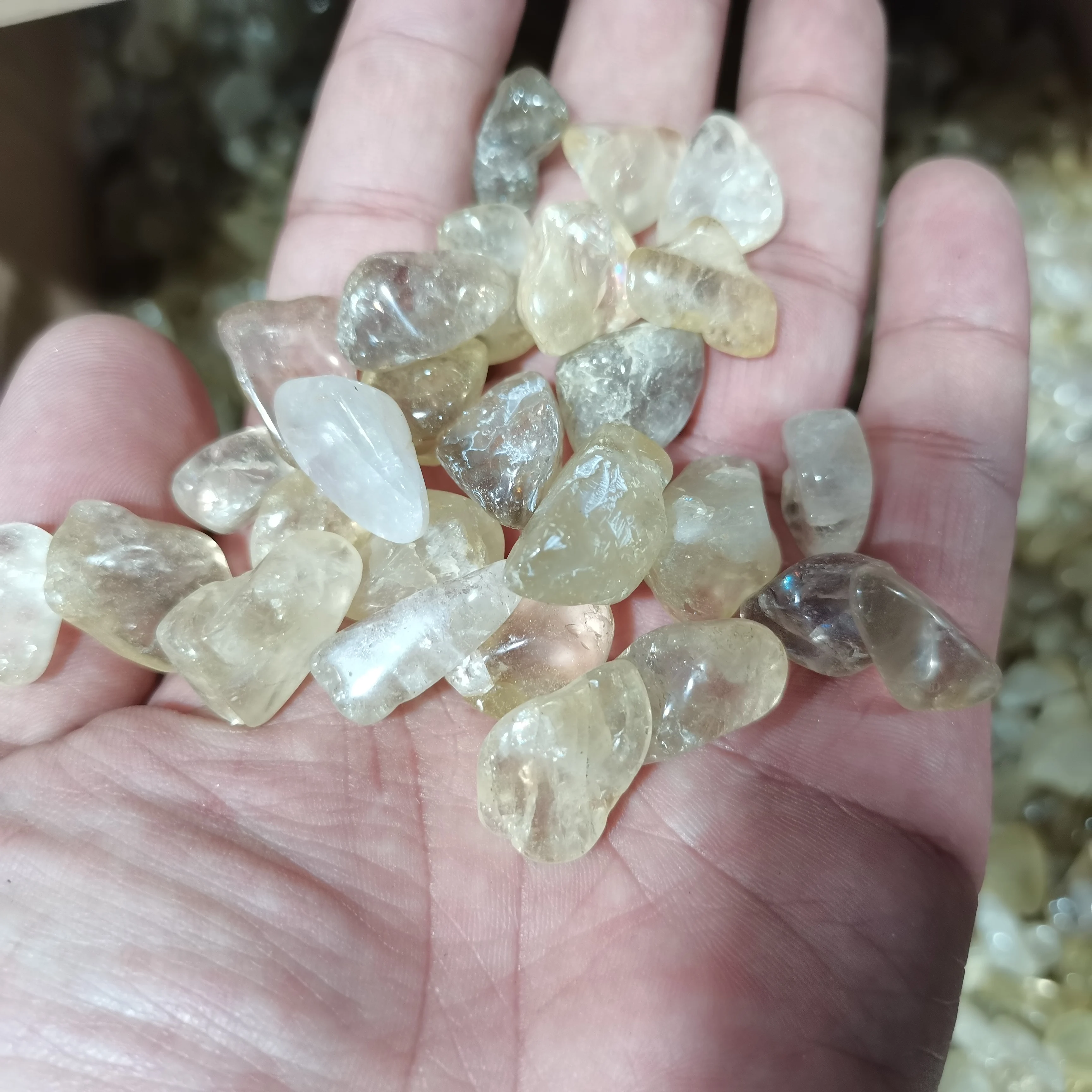 

Natural Crystal Gravel Specimen Quartz topaz Home Decor Colorful for Aquarium Healing Energy Stone Rock Mineral