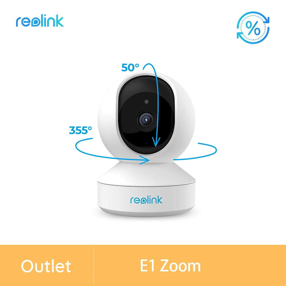 

[Refurbished Camera] Reolink 5MP PTZ 2.4G/5G wifi camera 3x Optical Zoom Pan/Tilt 2-way audio indoor remote access E1 Zoom