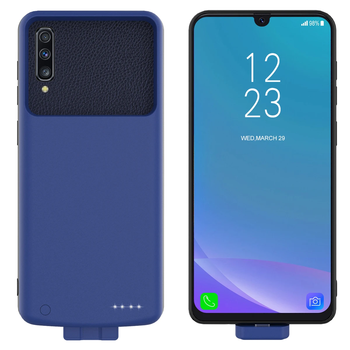 Чехол для аккумулятора Samsung Galaxy A50s A30s съемный внешний аккумулятор 7000 мАч + чехол