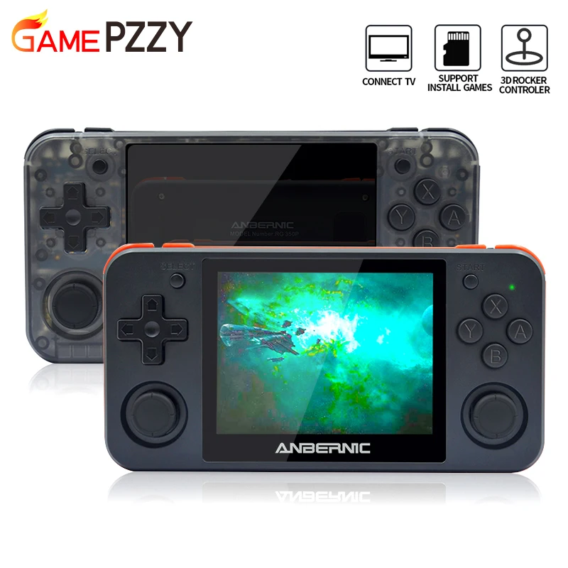 Новая игровая консоль RG350P обновленная версия 64Bit эмулятор ручные игровые плееры