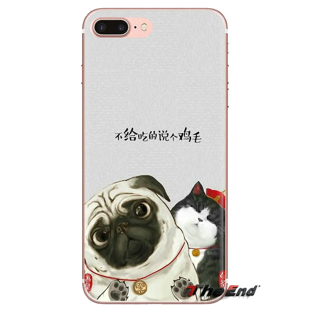 For Xiaomi Redmi 4A S2 Note 3 3S 4 4X 5 Plus 6 7 6A Pro Pocophone F1 Transparent Soft Shell Covers Funny Fat Cat Design Painted |