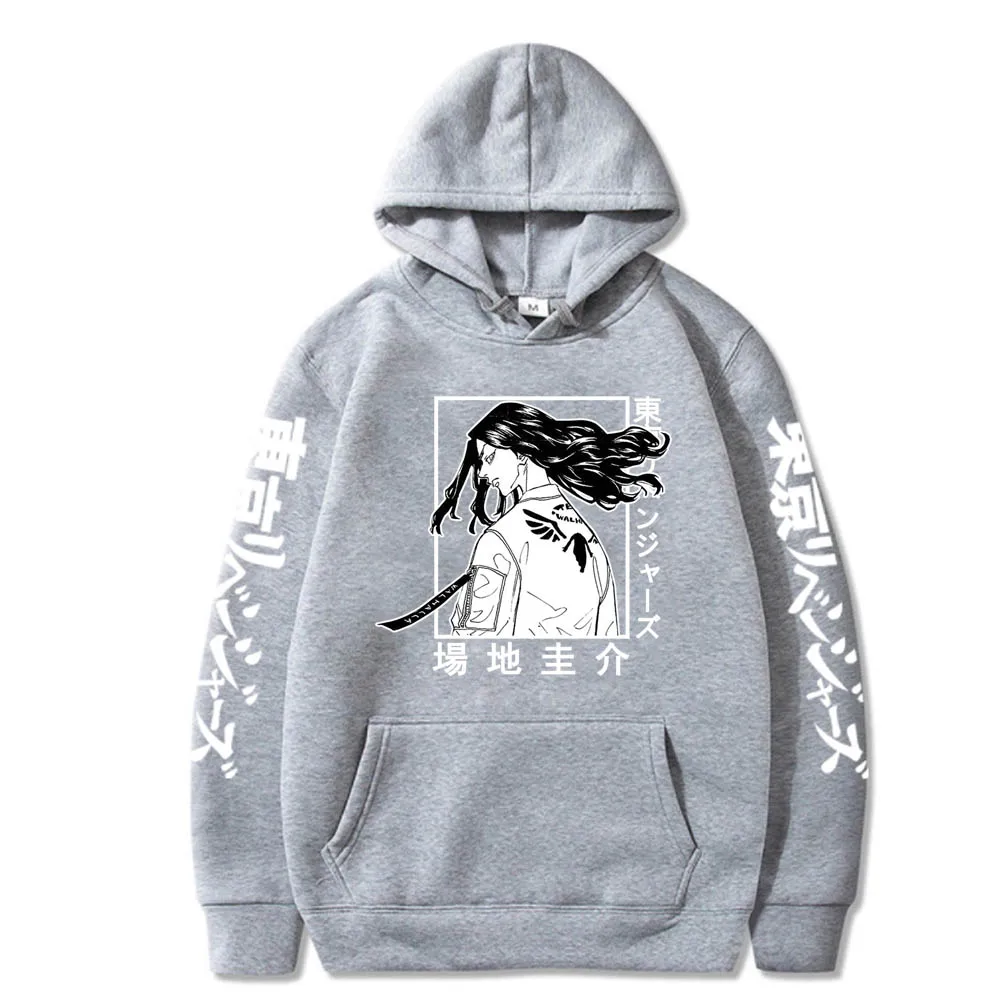 

Anime Tokyo Revengers Printed Keisuke Baji Harajuku Men's And Women's Hooded Long Sleeve Pullover Sweatshirt