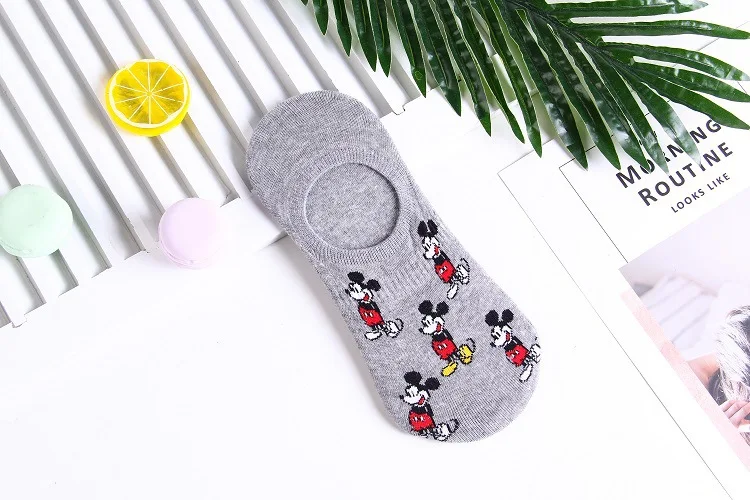 Носки мужские Disney невидимые простые с мультяшным Микки Маусом | Мать и ребенок