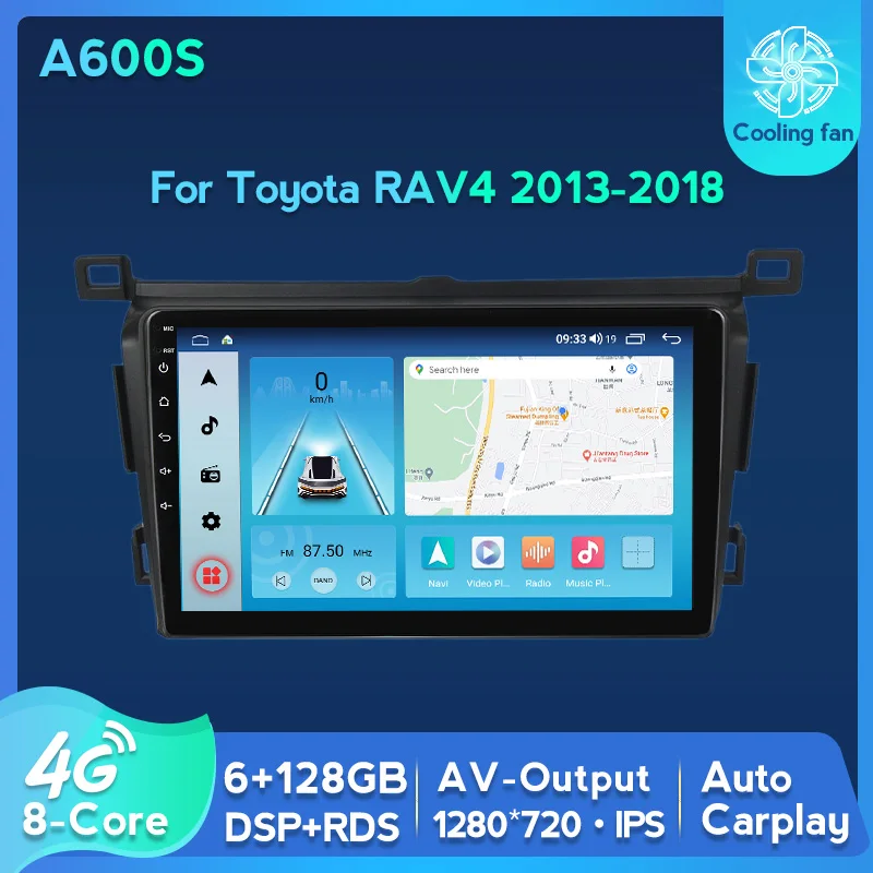 

HD 1280*720 6G+128G Android 11 DSP 4G LTE for Toyota RAV4 2013-2018 Car Radio Multimedia Video Player GPS Navigation 2 Din
