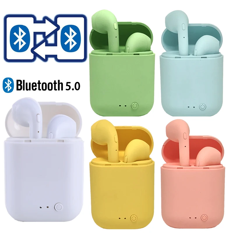 

Miniauriculares inalambricos TWS con Bluetooth 5,0, auriculares mate para xiaomi y iphone, caja de carga