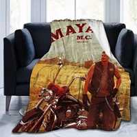 mayans m c ultra soft throw blanket flannel light weight fuzzy warm throws for winter bedding couch sofa