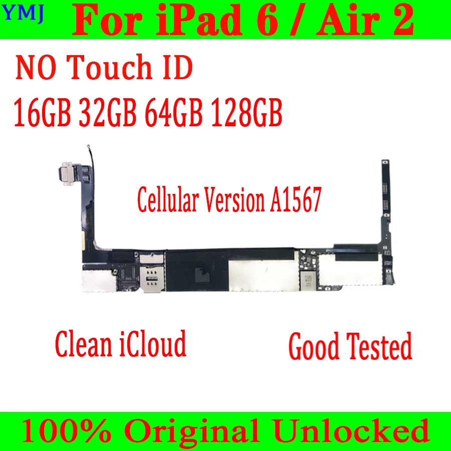 

iPad 6 Air 2 A1567 SIM 3G iCloud,100% Ipad 6 16