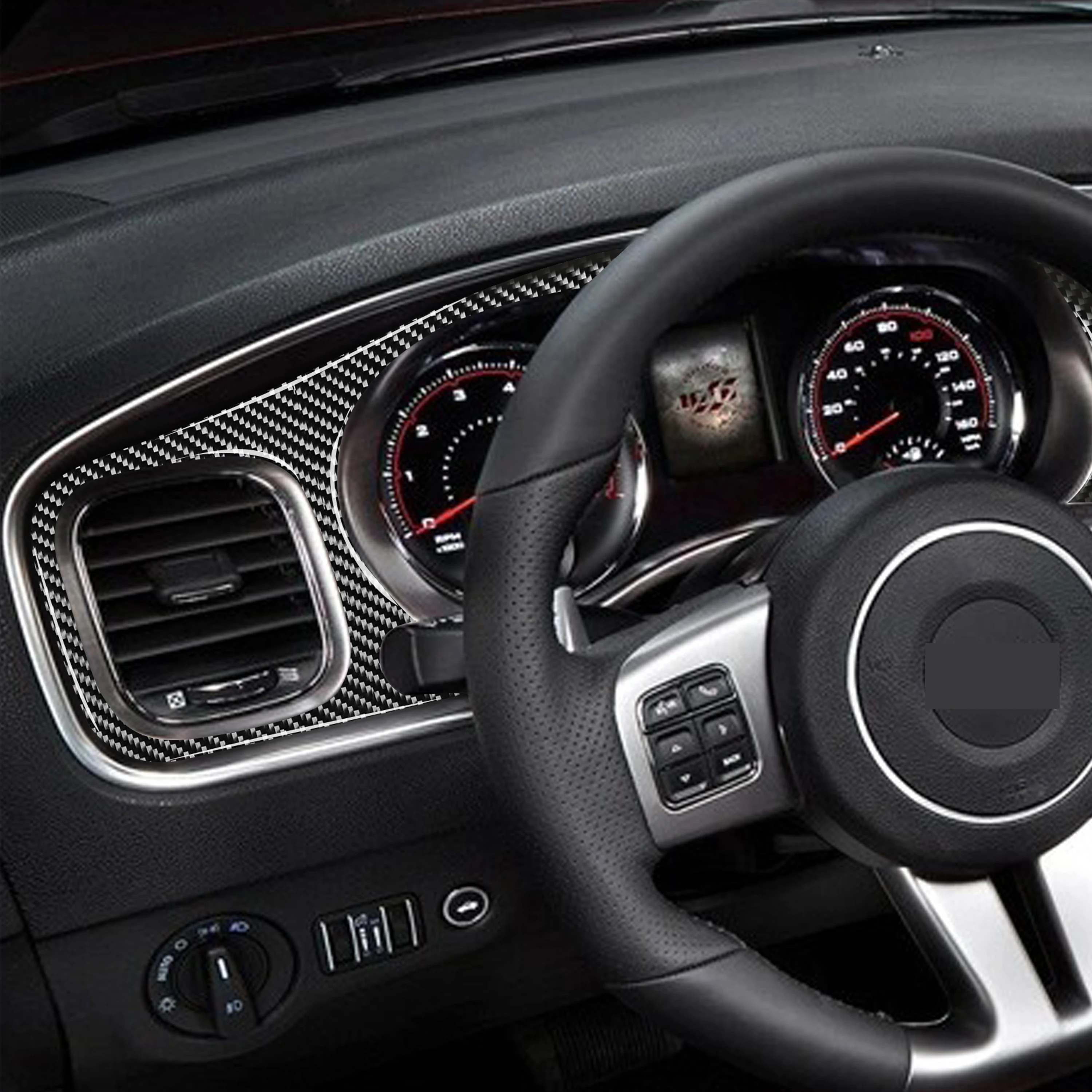 Наклейка из углеродного волокна для зарядного устройства Dodge 2011 2014 LD SXT SRT8