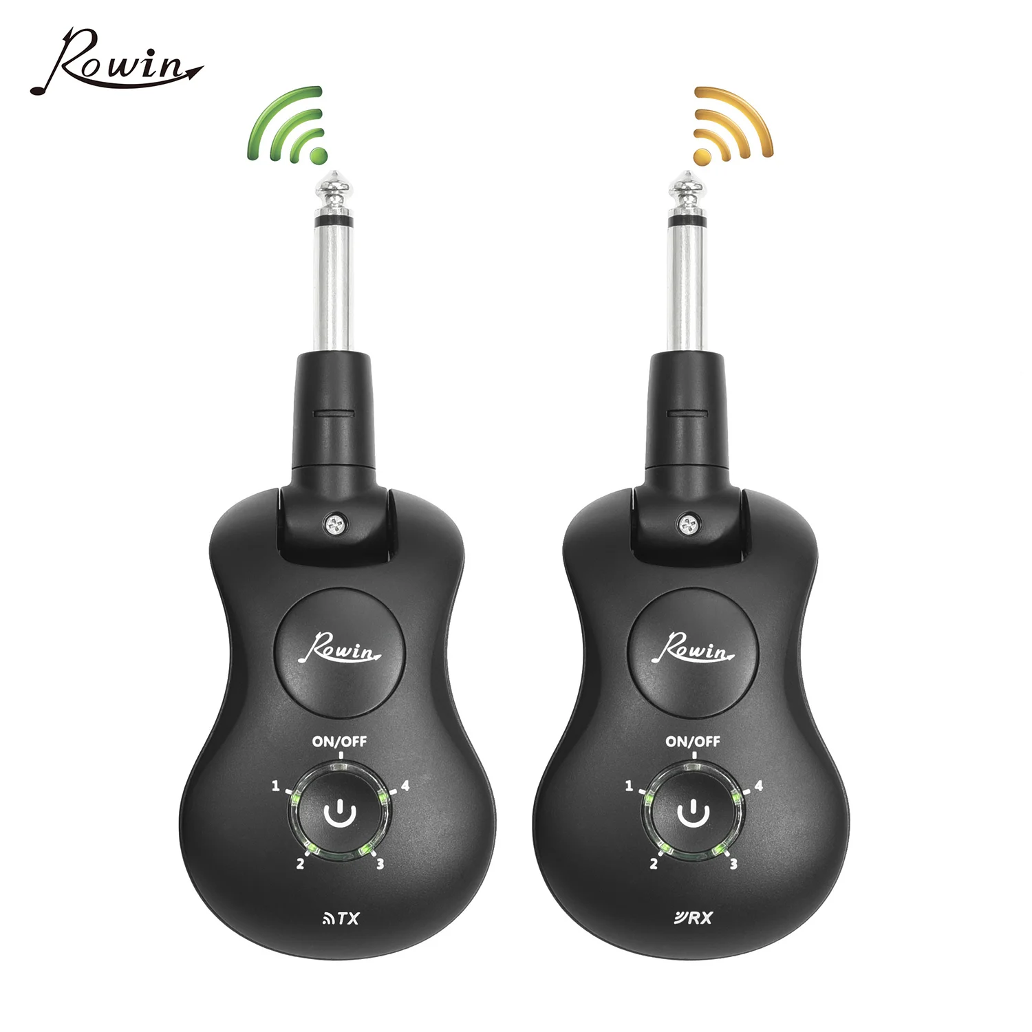 

Rowin WS-30 2.4G Electric Guitar Wireless System Transmitter & Receiver Set 30M Transmission Range with USB Cable Guitar parts