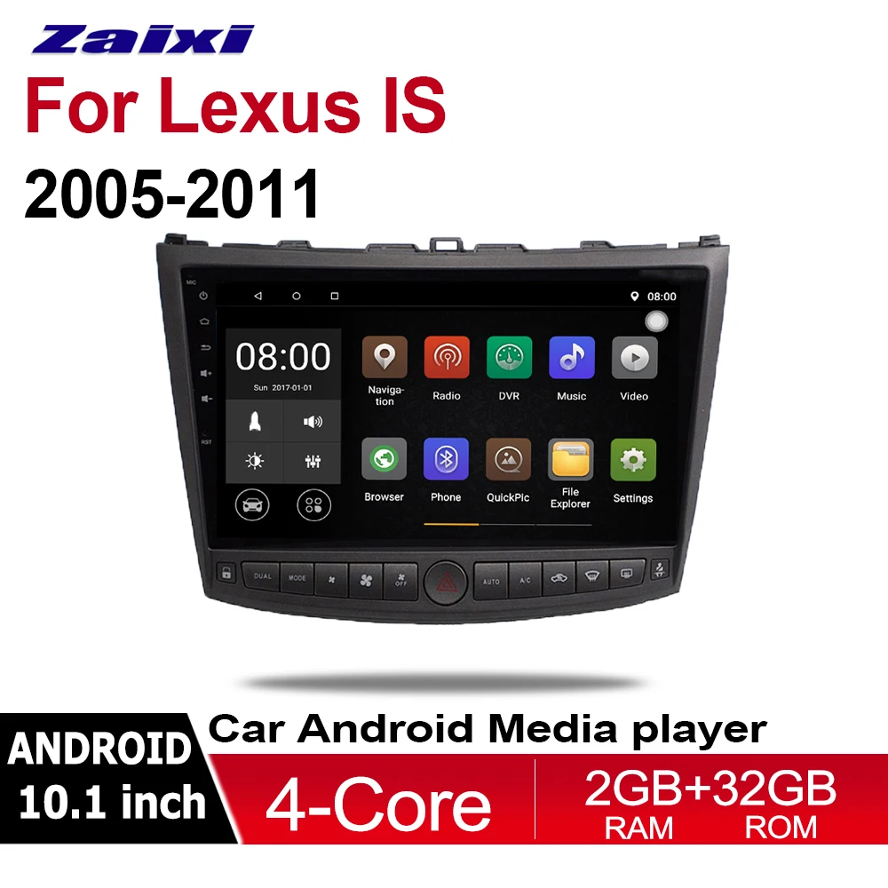 Автомагнитола ZaiXi для Lexus IS IS200 Android мультимедиа GPS аудио стерео 2005 ~ 2011 навигация в